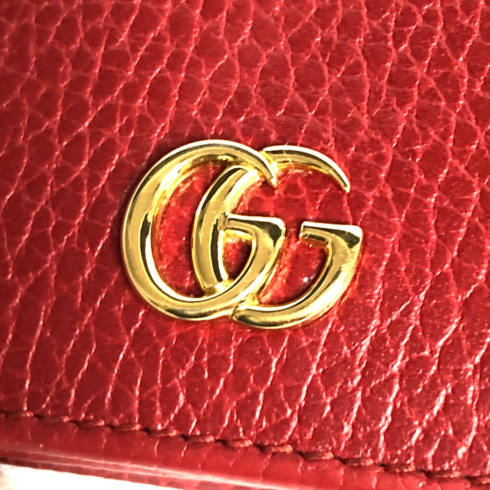 ⭐美品⭐Gucci グッチ GGマーモント コンパクトウォレット 二 
