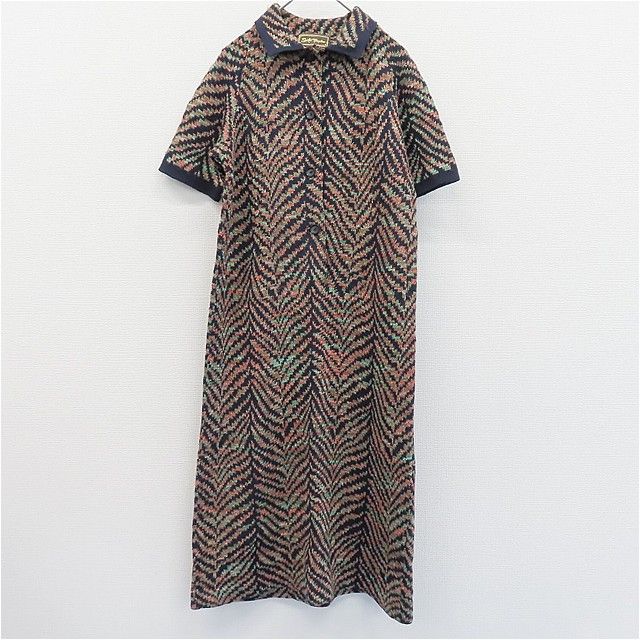 斉藤都世子 サイトウトヨコ ニット ワンピース ロングワンピース 総柄