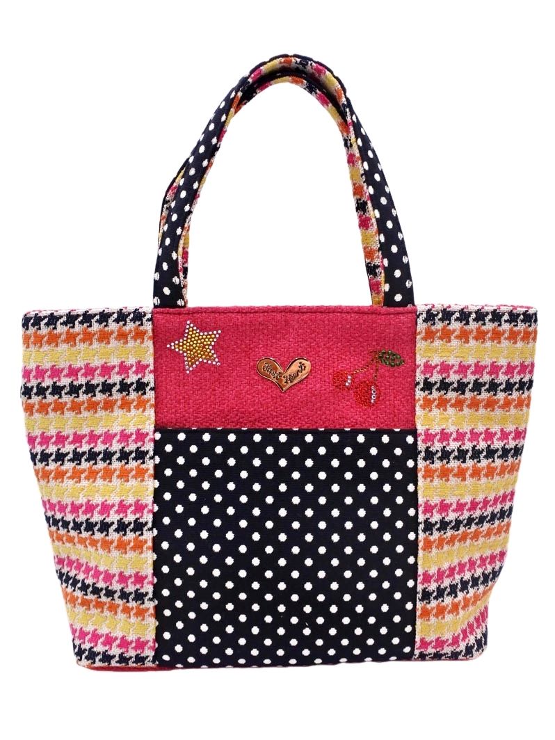 【お値下げ】新品未使用　Think bee! Just Heart かごバッグ シンクビー ジャストハート ハンドバッグ 花柄モチーフ Think