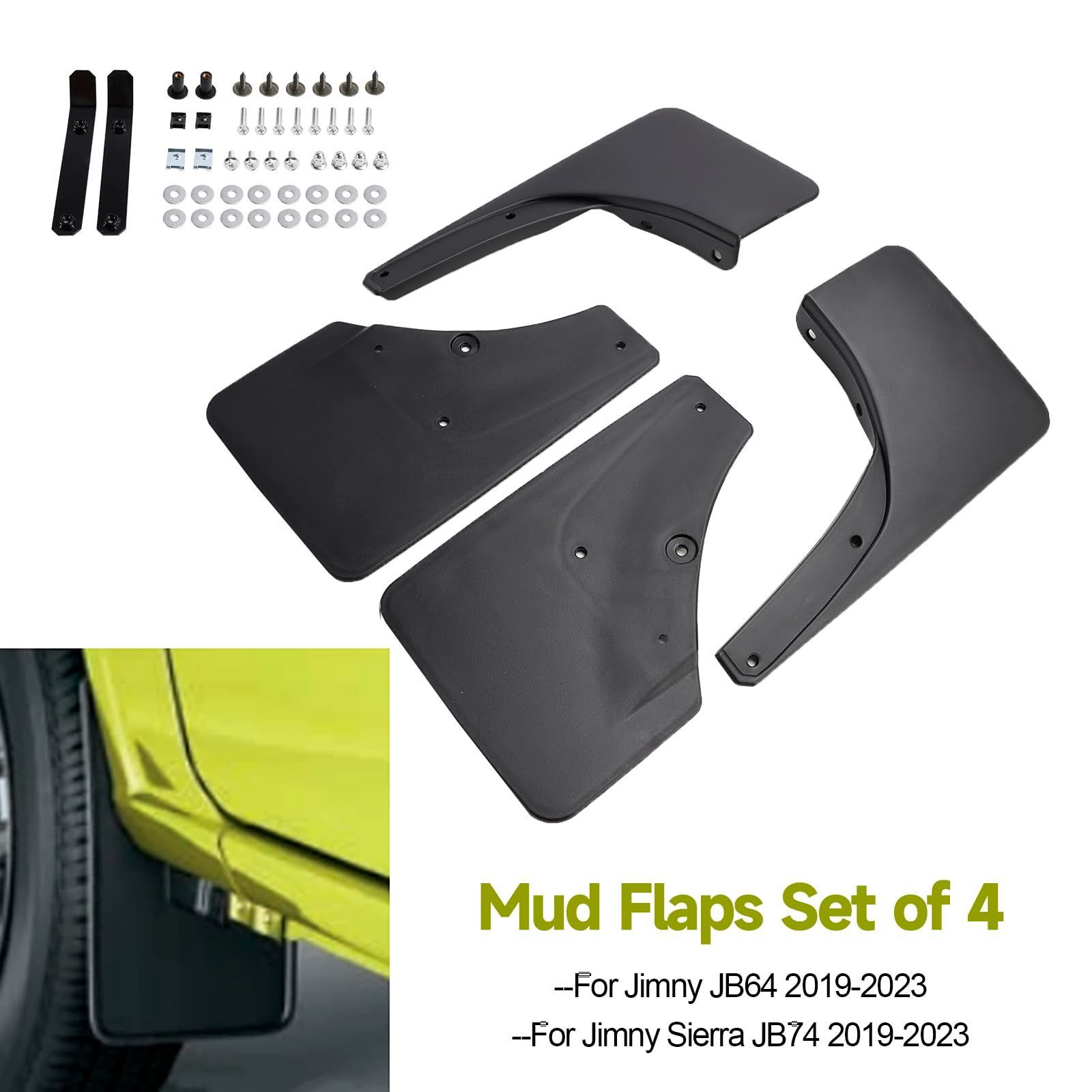 ジムニーJB64 SUZUKI マッドガード 4枚セット mud11809.jpg