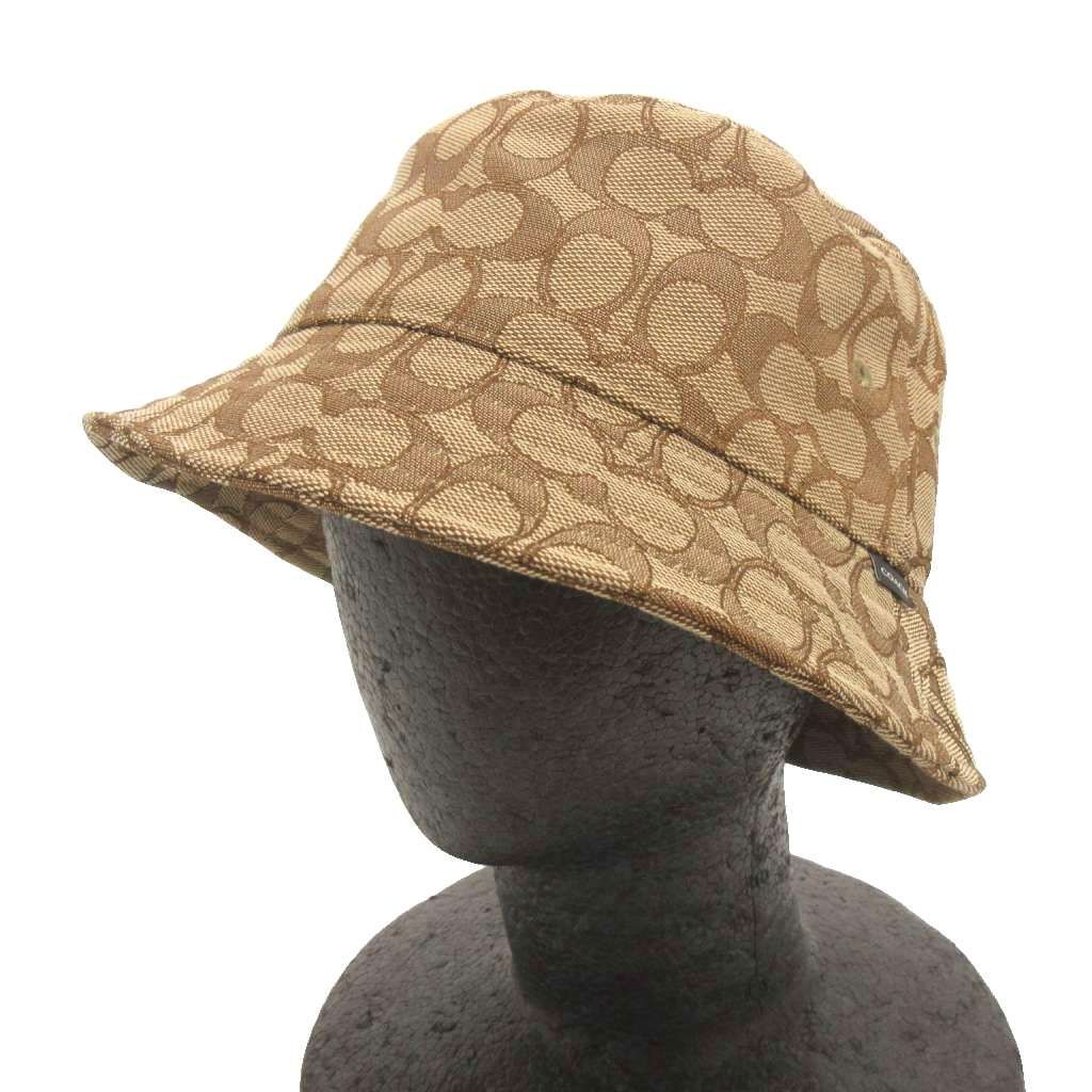 ✨️新品未使用✨️ COACH シグネチャー ジャガード バケット ブラウン コーチ COACH シグネチャー ジャガード バケットハット 帽子