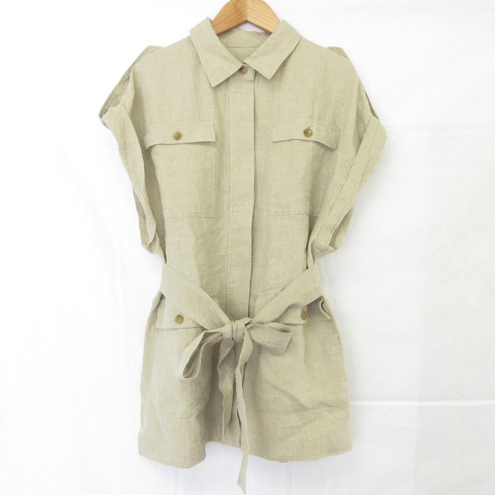 美品 25SS Whim Gazette ウィムガゼット リネンミリタリージレ