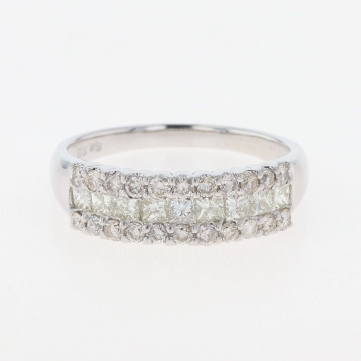 メレダイヤ デザインリング 14号 K18 メレダイヤ デザインリング 14号