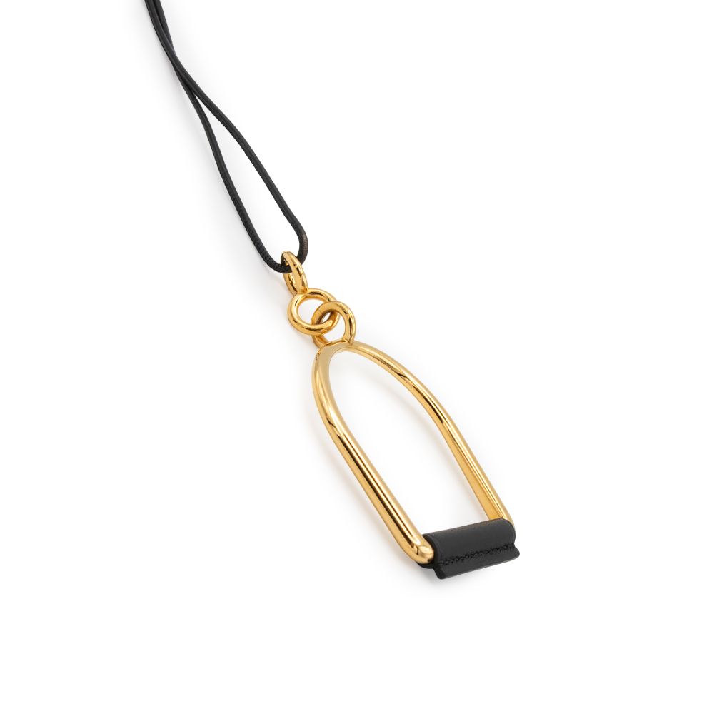 【HERMES】ペンダント エリタージュ エケストル PM ノアール 黒 HERMES】ペンダント エリタージュ エケストル PM ノアール 黒