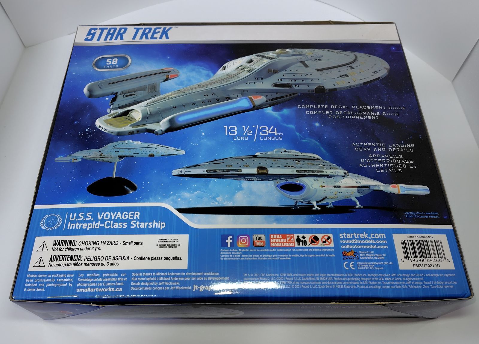 ポーラライツ スタートレック:ヴォイジャー U.S.S.ヴォイジャー 1/1000
