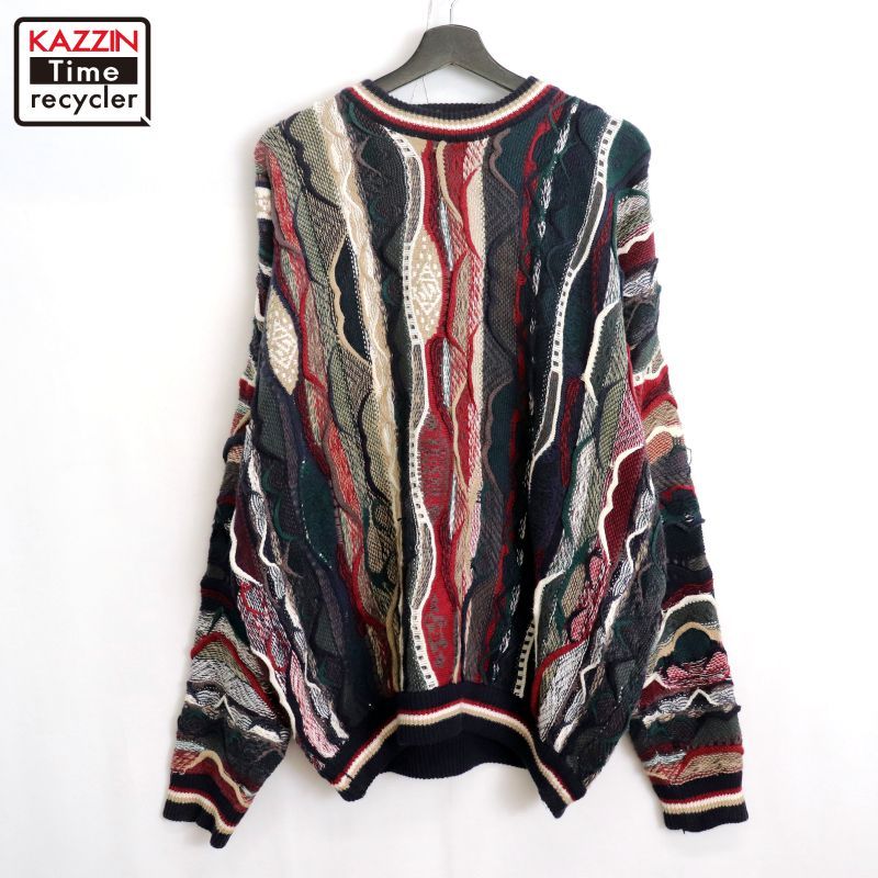 90s vintage COTTON TRADERS 3D ニットセーター メンズ 表記L 90s vintage COTTON TRADERS 3D ニットセーター メンズ 表記L