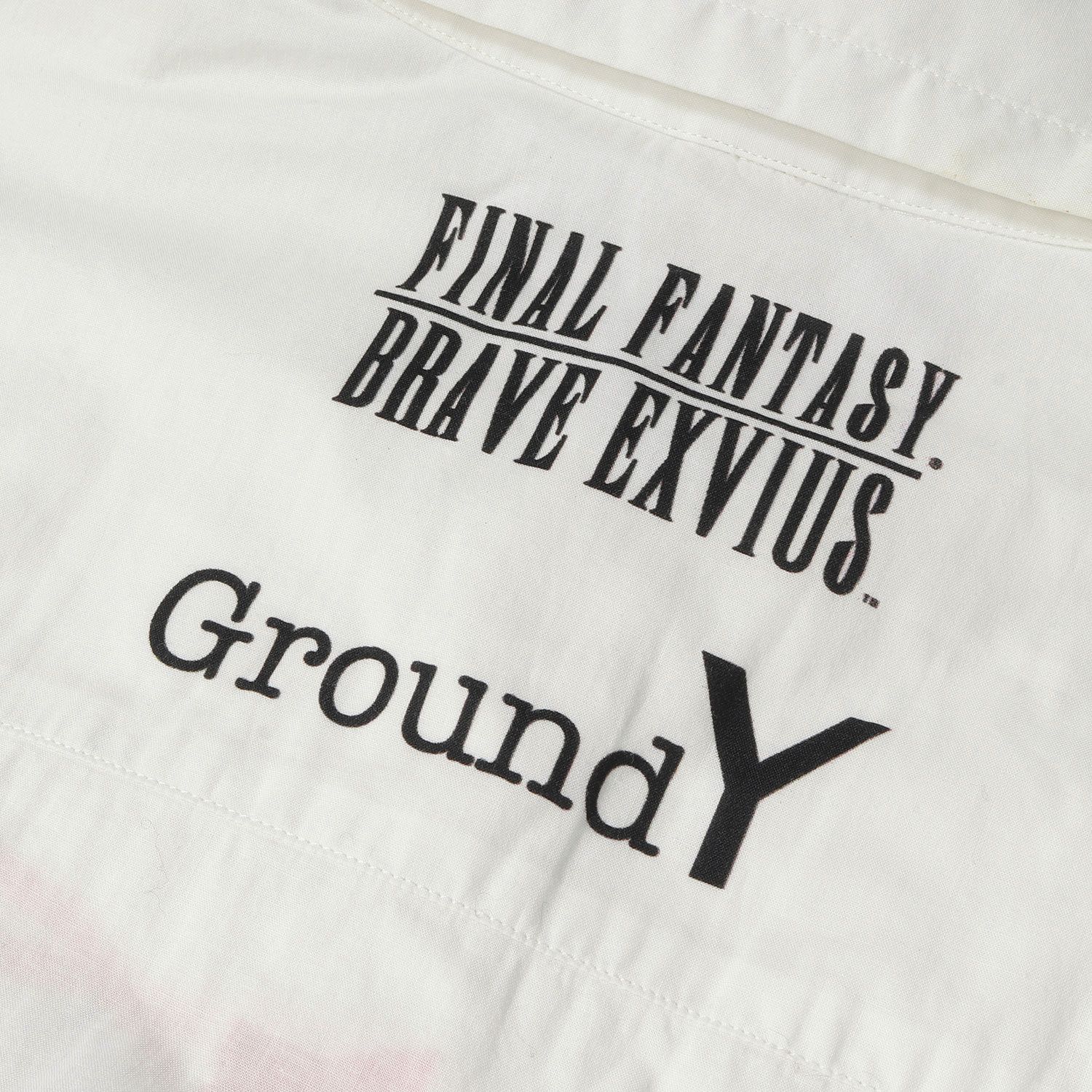 Ground Y グラウンド ワイ シャツ FINAL FANTASY BRAVE EXVIUS グラフィック プリント シャツ トップス カジュアル シャツ 長袖 ファイナルファンタジー コラボ ホワイト 白 3 日本製 ブランド - メルカリ