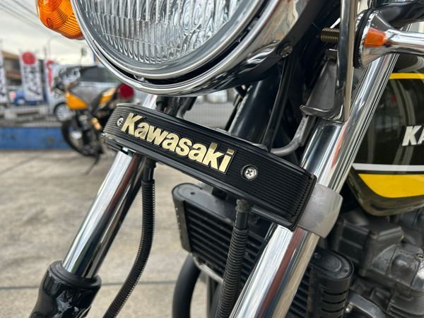 ゼファー400/χ/750 カワサキ純正 三又エンブレム 取付セット フォーク