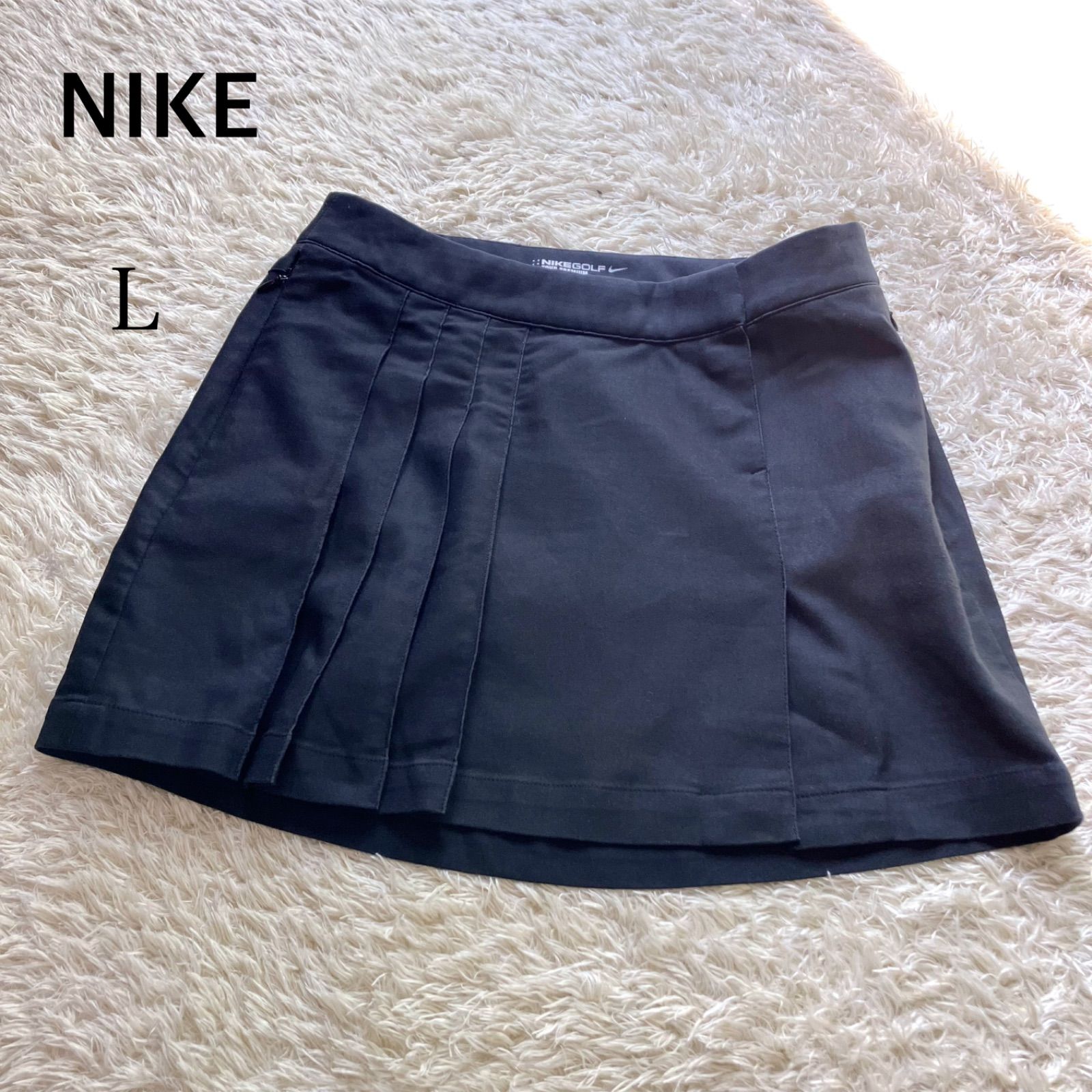 NIKE ナイキゴルフ スカート 黒 ブラック 大きいサイズ L ミニスカート