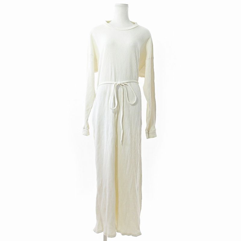 ベースレンジ BASERANGE SHAW RIB DRESS シャウ リブ ドレス スリット  