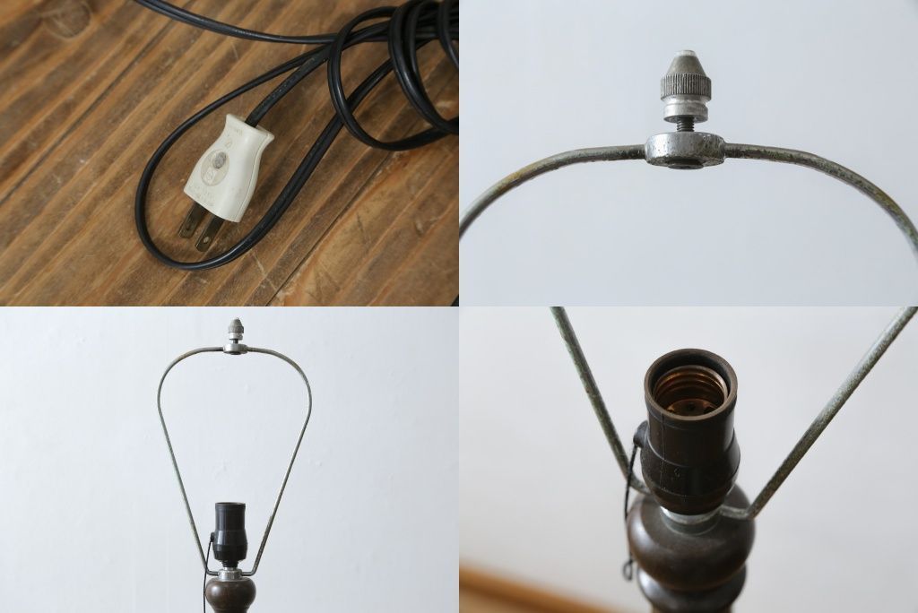 ☆事前問合せ必須☆ フロアスタンド 和製ビンテージ 大正ロマン 無垢材