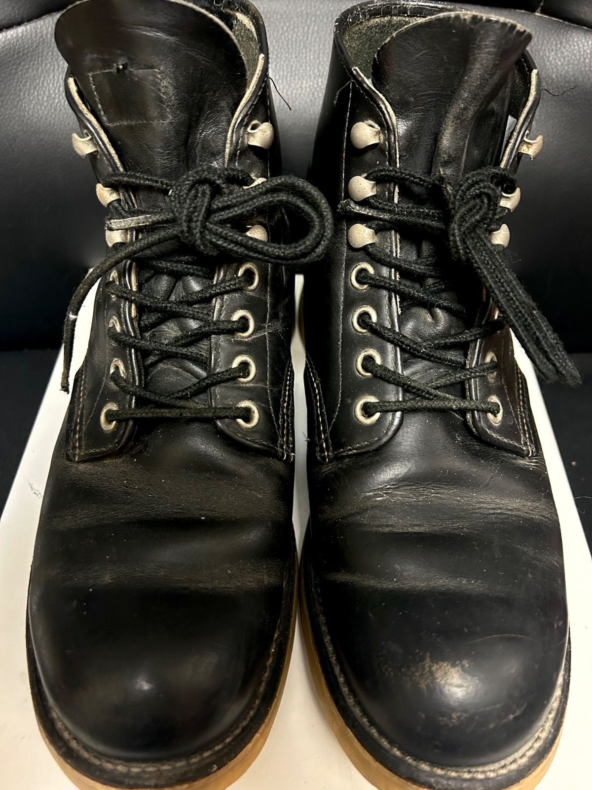 レッドウイング 8165 90s 茶芯 黒 初期 プリント羽根タグ 7 1/2 絶滅危惧