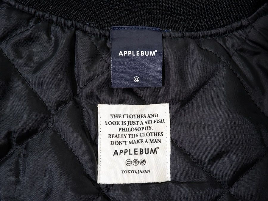APPLEBUMアップルバム Nylon Stadium Jacket ナイロンサテン