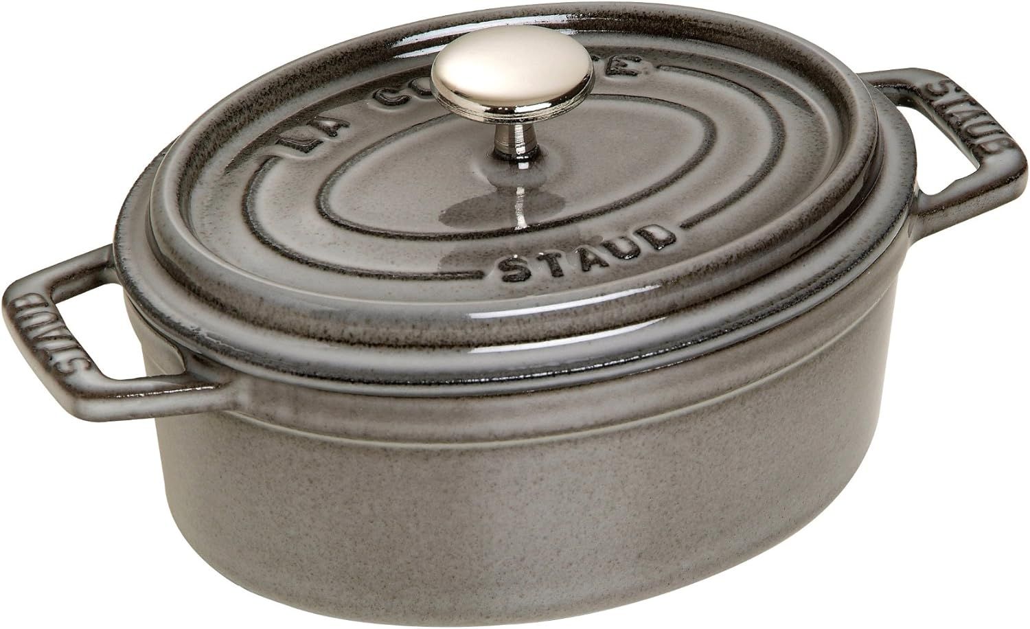 【おしゃれ】 ストウブ(Staub) 「 ピコ ココット オーバル グレー 15cm 調理器具