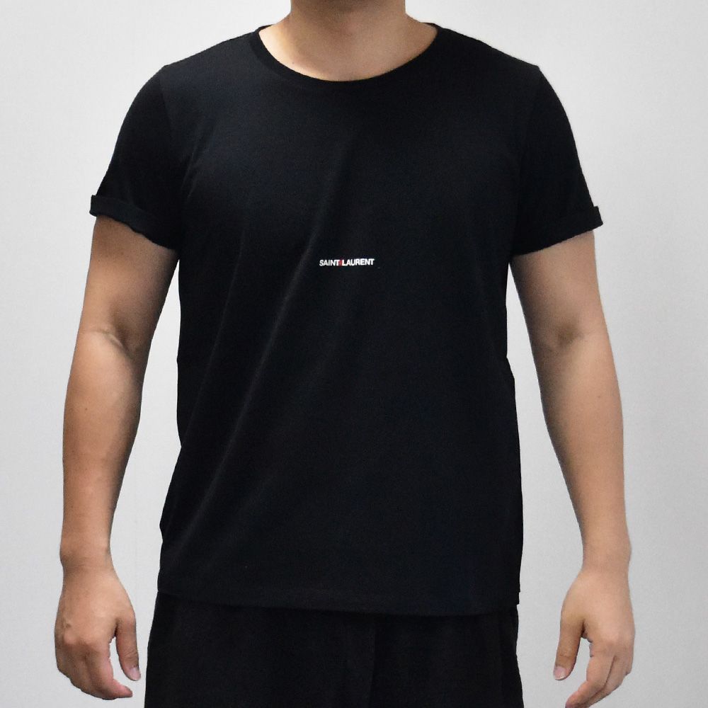 サンローラン Tシャツ ロゴ メンズ 半袖 ショートスリーブ T