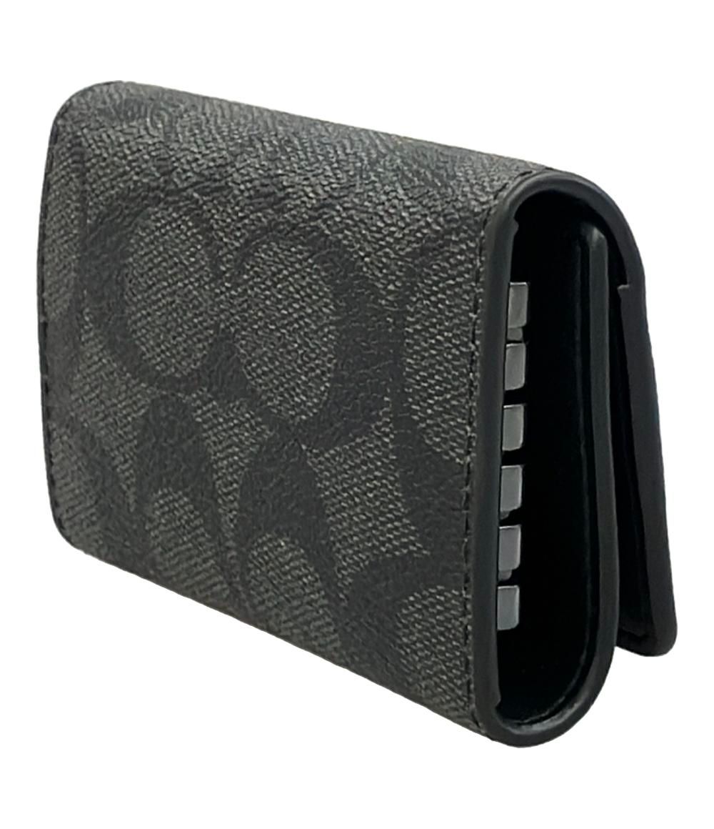 COACH コーチ キーケース 5連 シグネチャー ブラック コーチ COACH  