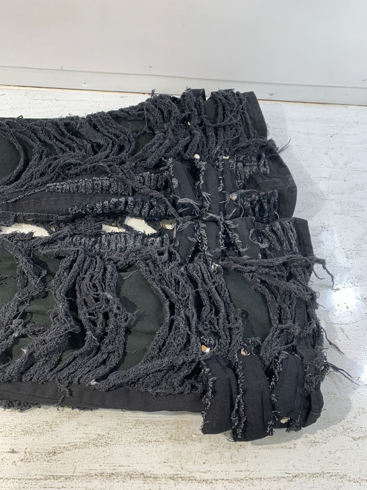 mmoption all damage devil black denim