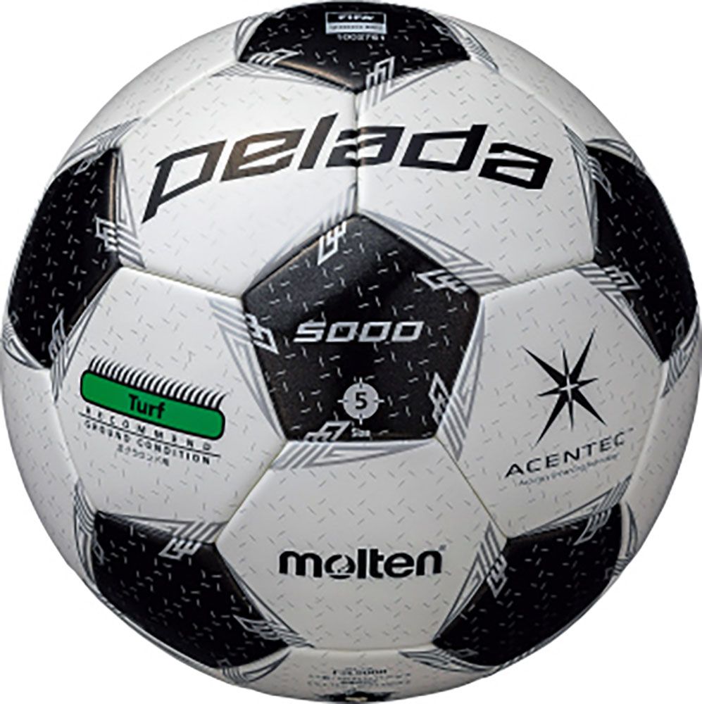 モルテン molten サッカー ペレーダ5000芝用 5号球 検定球 国際公認球 ホワイト ブラック サッカーボール 中学生 高校生 大学生 社会人 練習 試合 部活 サークル F5L5000 -