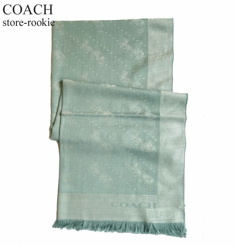 新品 コーチ ストール レディース ホースキャリッジcoach 薄手 C8367 COACH レディース ホースキャリッジ ラップ ストール 薄手 C8367
