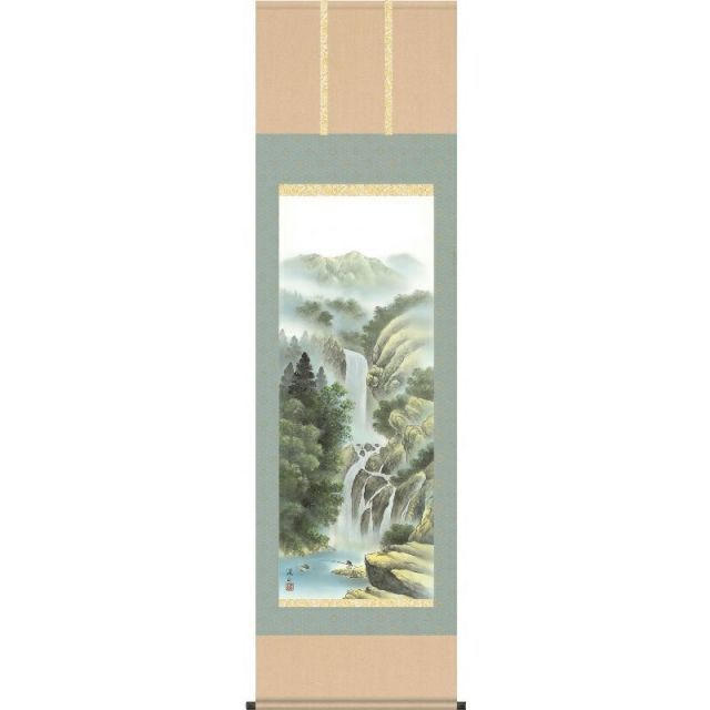 種類4：秋 掛軸 【四季賞翫】 伊藤渓山 尺五 山水画の掛軸 H29B4