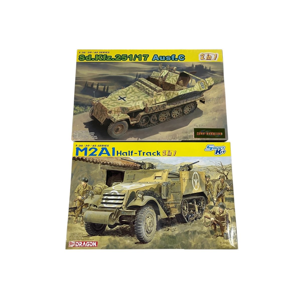 DRAGON ドラゴン 6329 M2A1 Half Track ハーフトラック Sd.Kfz 251|17 AUSF.C 戦車 ドイツ軍 未組立品 O9977793