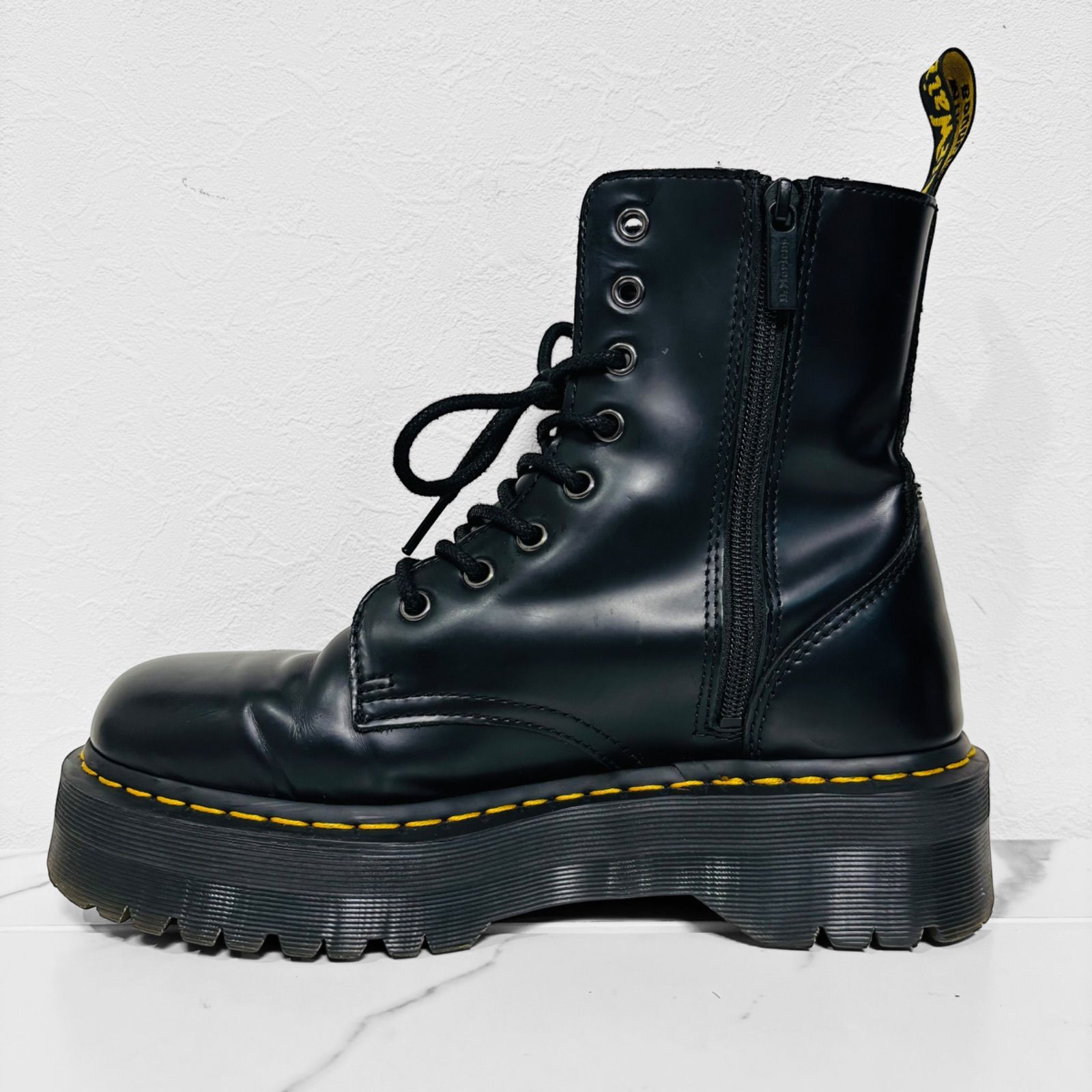 Dr.Martens ドクターマーチン JADON UK8 27.0cm 黒 厚底 8ホール