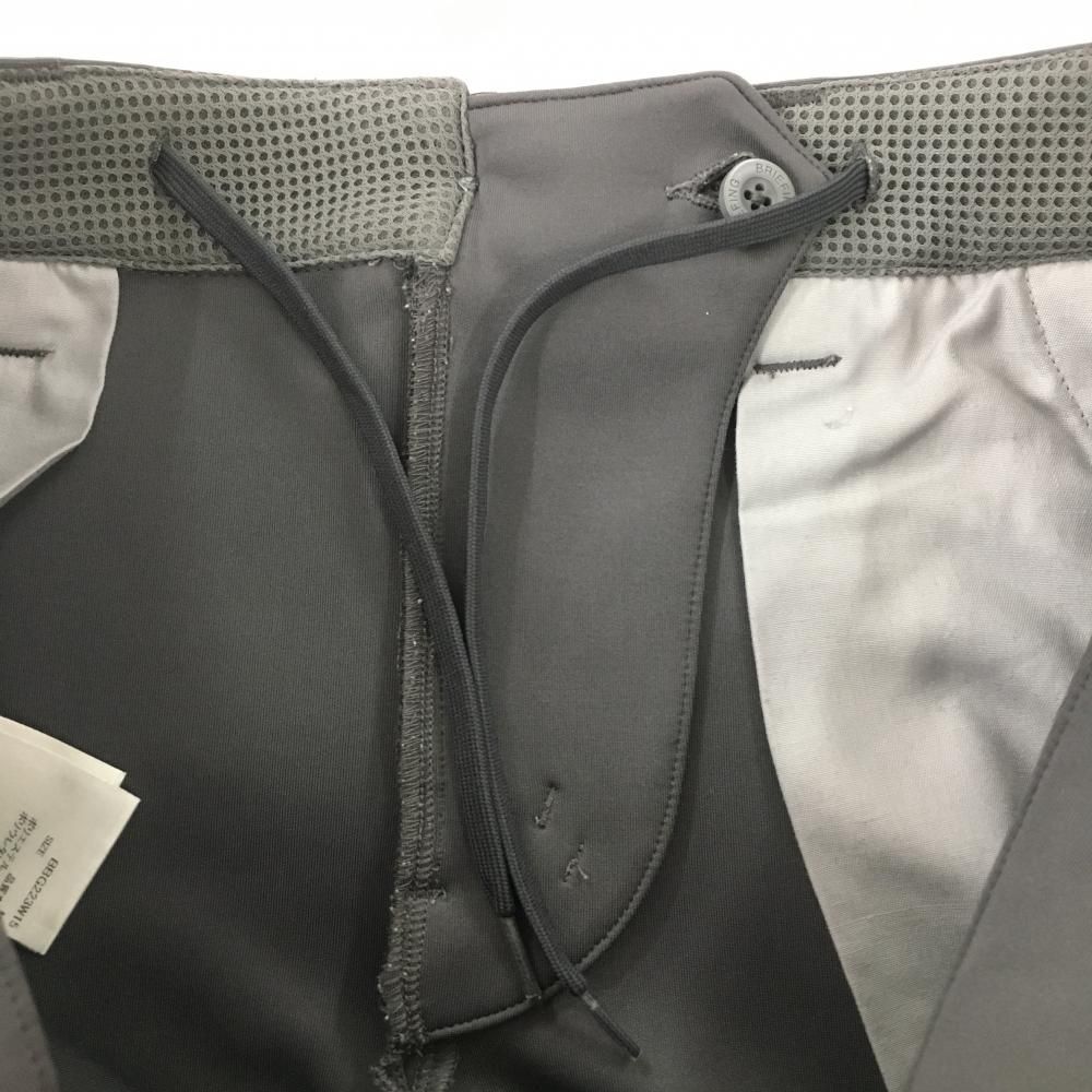 ブリーフィング ストレッチパンツ グレー 裾立体ロゴ レディース M 