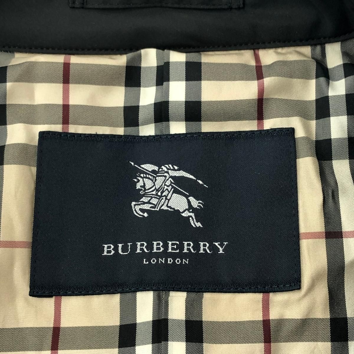 BURBERRY LONDON バーバリーロンドン ベルテッドキルティングジャケット サイズ 11 裏地ノバチェック柄 ブラック レディース 243001002633 GULLKHAN_COM