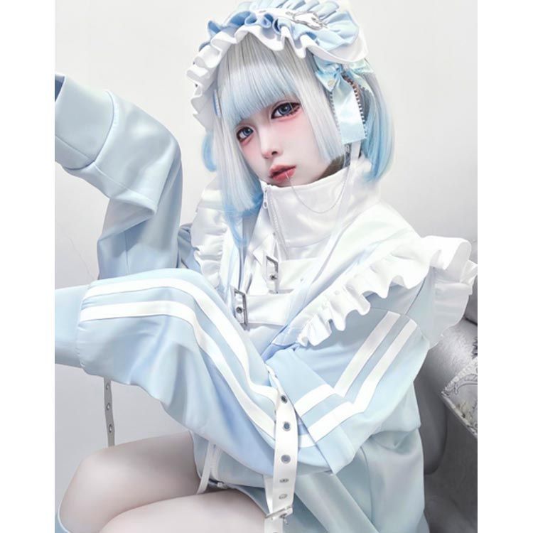 ★新作♡ 全身コーデ　一点物‼️ 5点セット‼️ フリル サブカル　ジャージ 新作♡ 全身コーデ 一点物‼️ 5点セット‼️ フリル サブカル