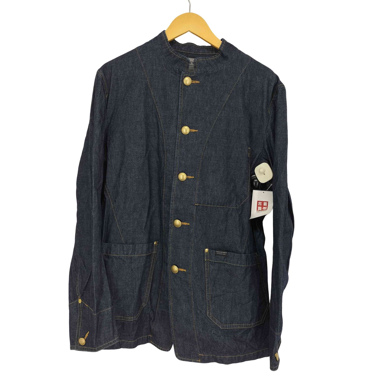 サイトバイヨウジヤマモト syte by Yohji Yamamoto 2021ss 10オンスデニムカバーオールジャケット 10 OZ DENIM STAND COLLAR COVERALLS JACKET メンズ 表記無