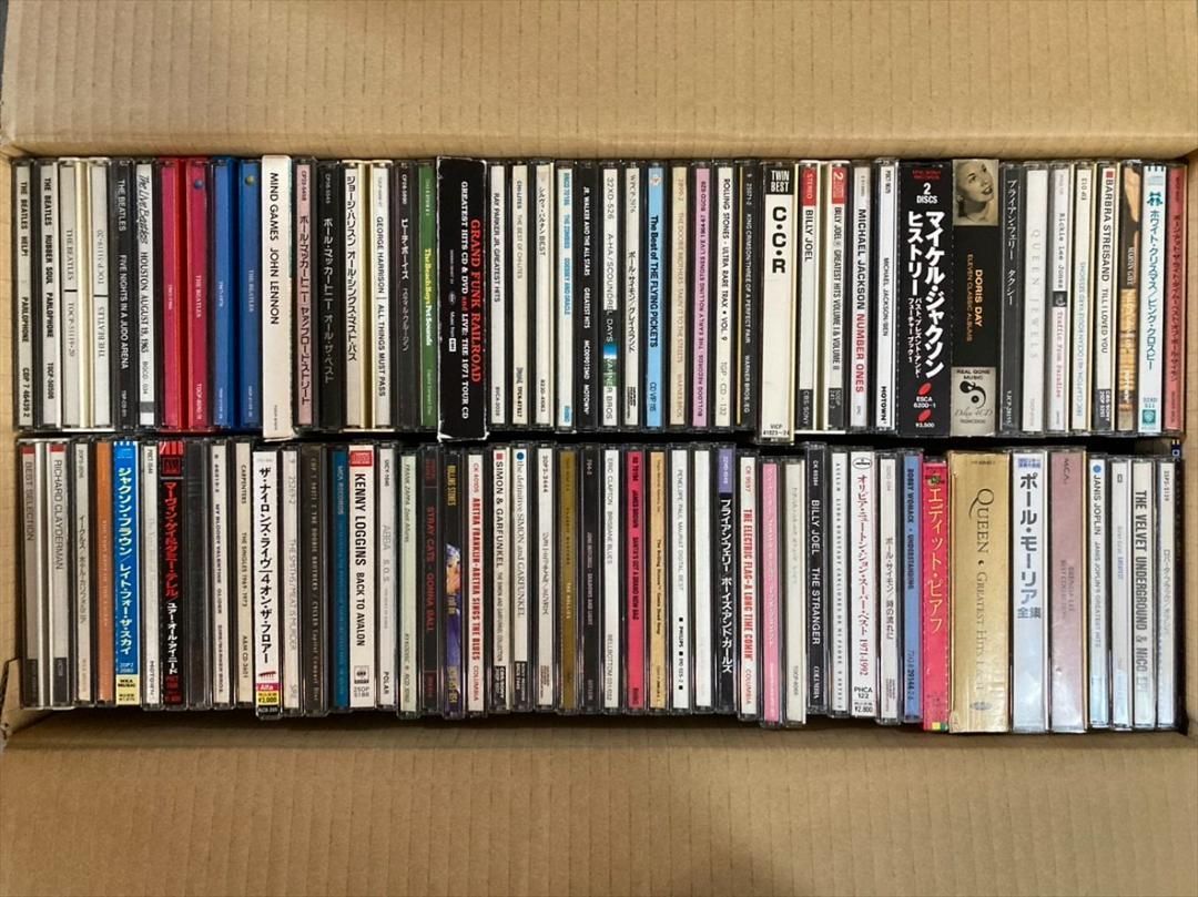 洋楽 CD まとめて100枚セット 名盤 ベスト盤など LD307 ビートルズ ポール マッカートニー ビーチ ボーイズ マイケル ジャクソン ポール サイモン イーグルス マーヴィン ゲイ サイモン＆ガーファンクル ローリング ストーンズ クイーン
