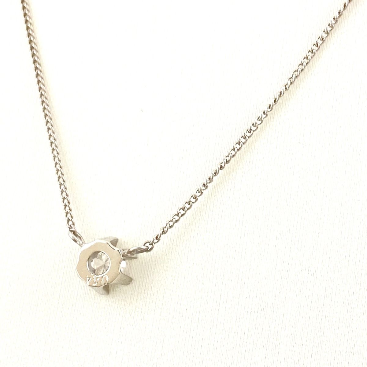 pt850　ネックレス　メレダイヤ メレダイヤ デザインネックレス Pt850