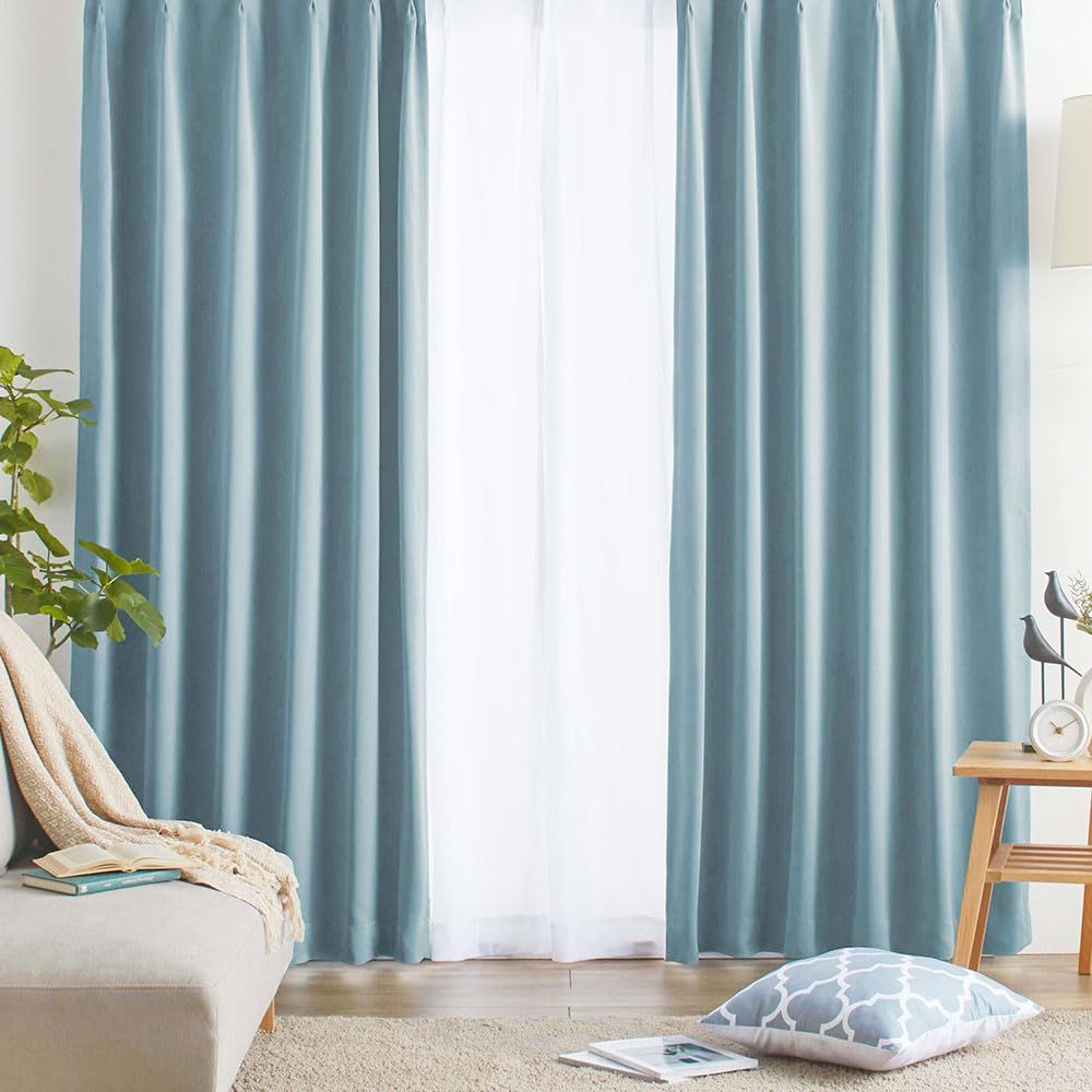 1級 遮熱 uvカット 99.9 以上遮光 おしゃれ 4枚セット 幅100 タッセル付 遮光 4枚組 アジャスターフック付 カーテン カーテン2枚 レース2枚 ベルーナ BELLUNA 285263-156