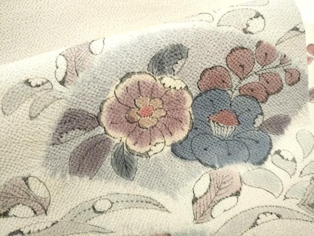 平和屋着物○塩瀬 九寸名古屋帯 絞り 辻が花 鬼しぼ縮緬 正絹 逸品