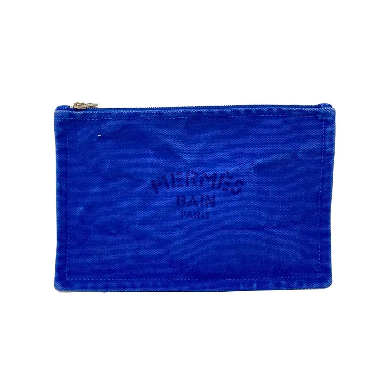 HERMES ヨッティングPM ポーチ エルメス ポーチ ニューヨッティング PM コットン100％ 箱