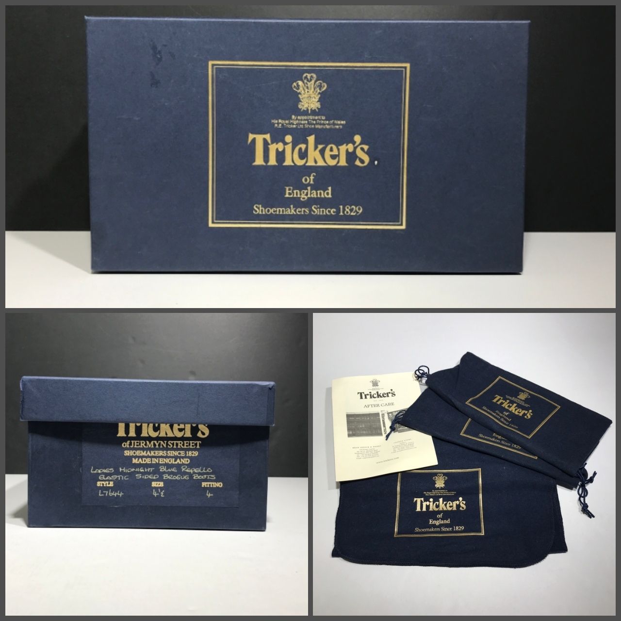 城東80-017】Tricker's L7644 トリッカーズ サイドゴア ブーツ