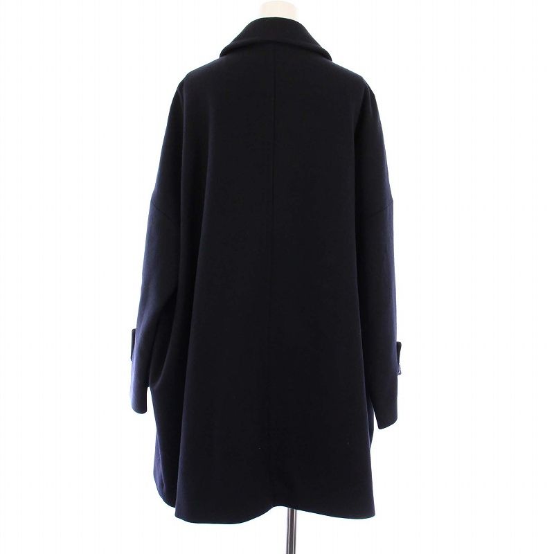 極美品★マッキントッシュ★HUMBIE★イタリア製生地ウールロングコート★黒 MACKINTOSH｜ライトウェイト メルトン ウール ハンビー ロング