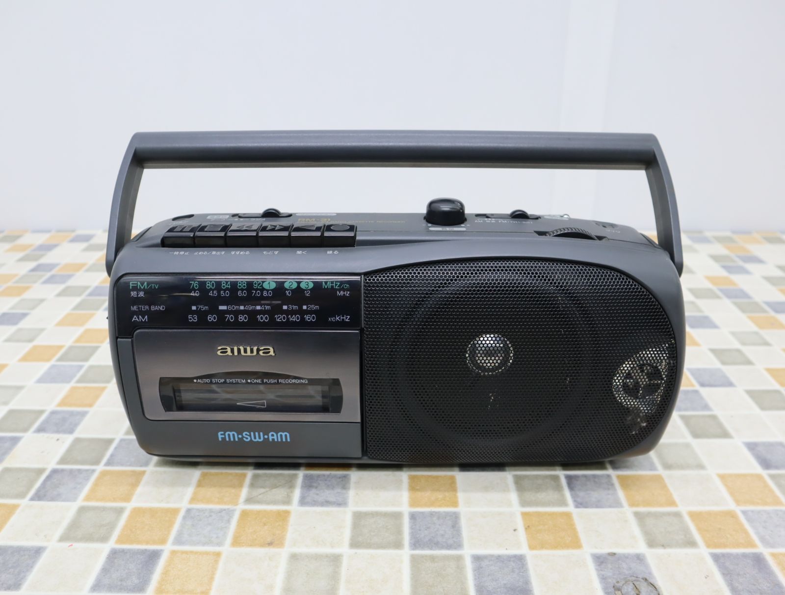 ◇電池での動作OK オーディオ機器｜ラジオカセットレコーダー｜aiwa アイワ RM-31 希少 レア｜カセット 97年製 □O2335 - メルカリ