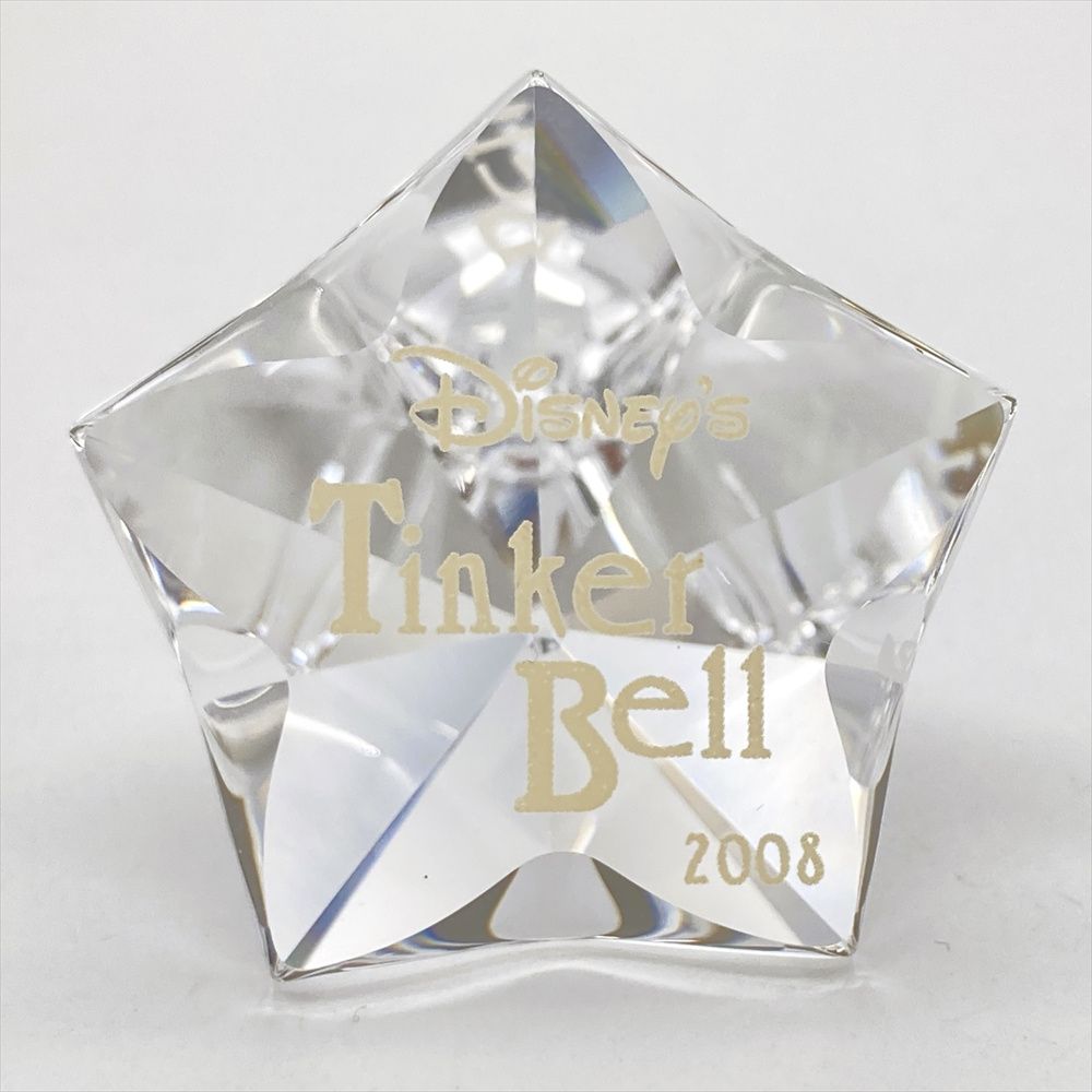 SWAROVSKI - スワロフスキー SWAROVSKI ティンカーベル オブジェ 置物 905780/70848 クリア ディズニー クリスタル プレート付き【中古】 スワロフスキー SWAROVSKI ティンカーベル オブジェ 置物 905780