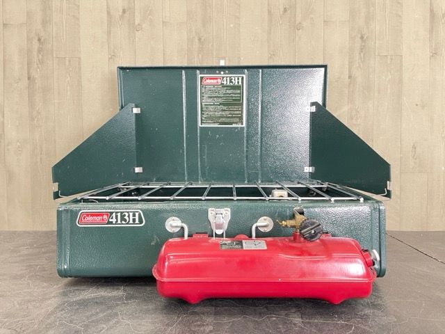 ツーバーナーコンロ 【中古】動作保証 Coleman 413H パワーハウス
