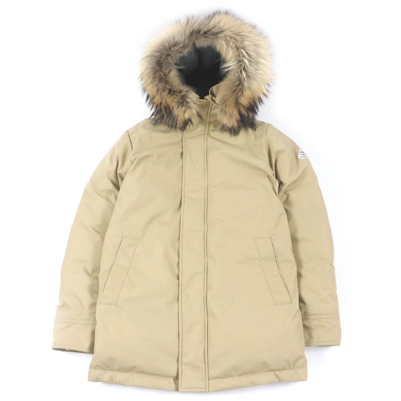 美品□Pyrenex ピレネックス ANNECY FUR ロゴワッペン ファー  