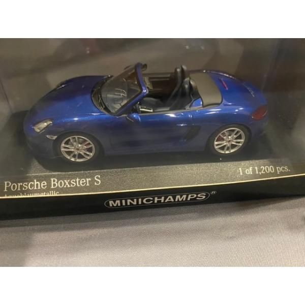 Porsche Boxster S 981 2012 色 Blue met. メーカー ミニチャンプス 1|43ミニカー