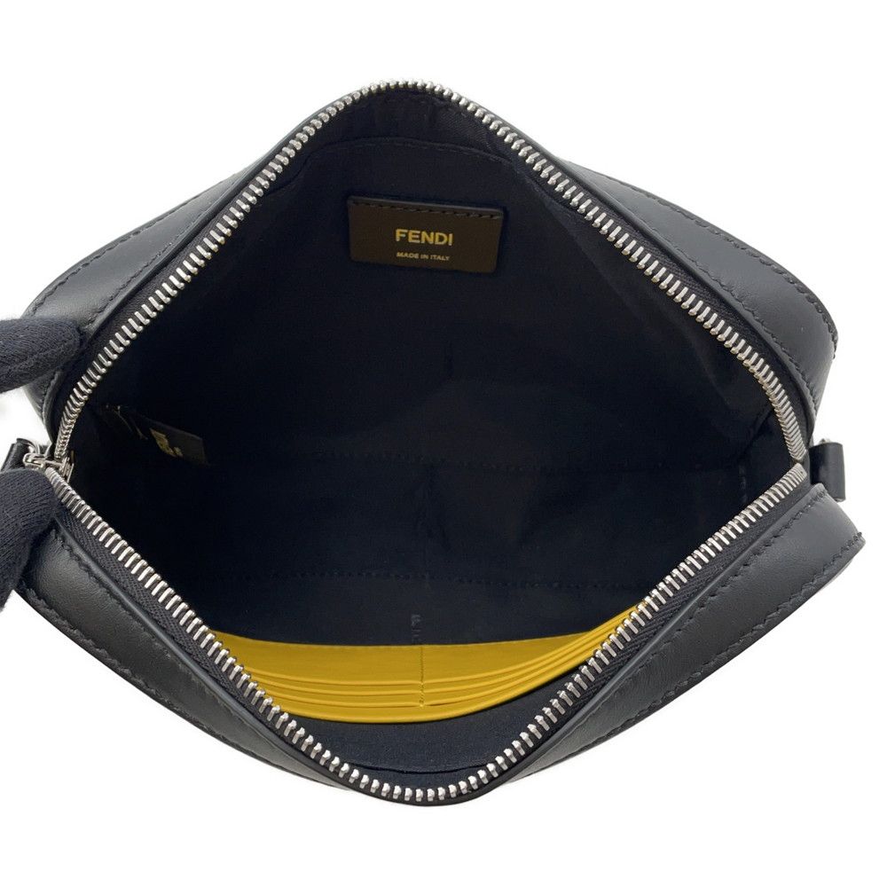 ★人気★FENDI(フェンディ)ブラックレザーショルダーバック フェンディ FENDI ショルダーバッグ ダブルバゲット ブラック