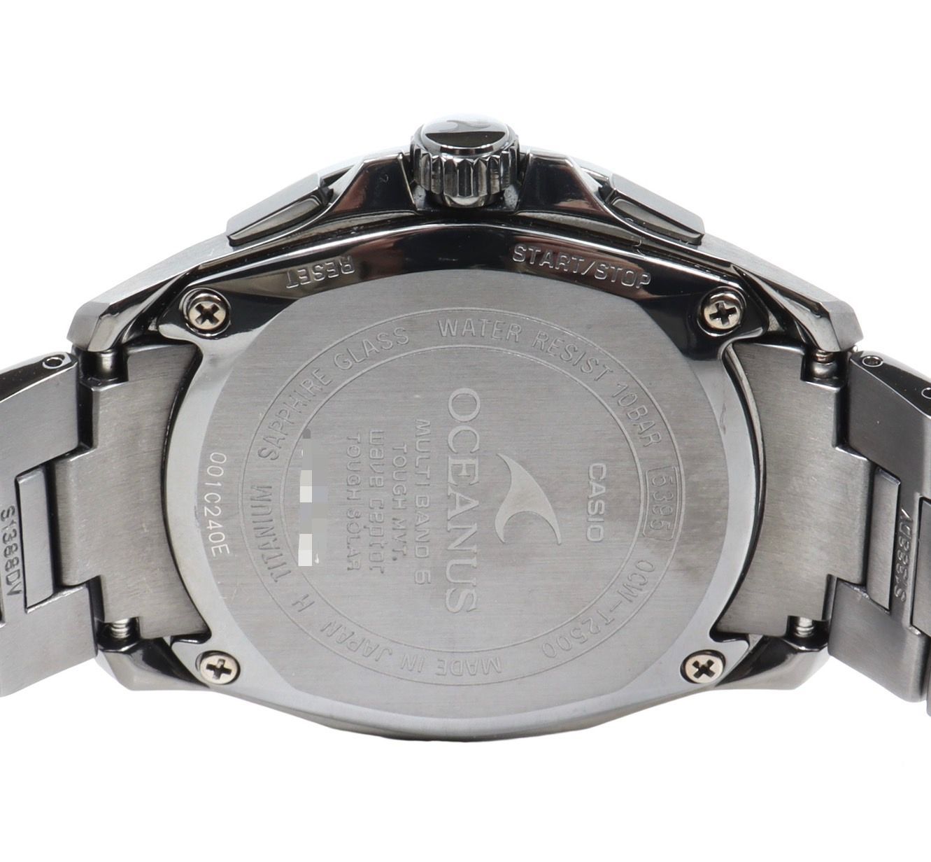 CASIO カシオ オシアナス OCW-T2500 デイト クロノグラフ 電波ソーラー