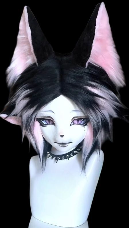 着ぐるみヘッド kigurumi NO.41 ブラック 男女兼用 ファースーツ 全頭ヘッド ケモノ マスク ぬいぐるみ コスプレ コスチューム
