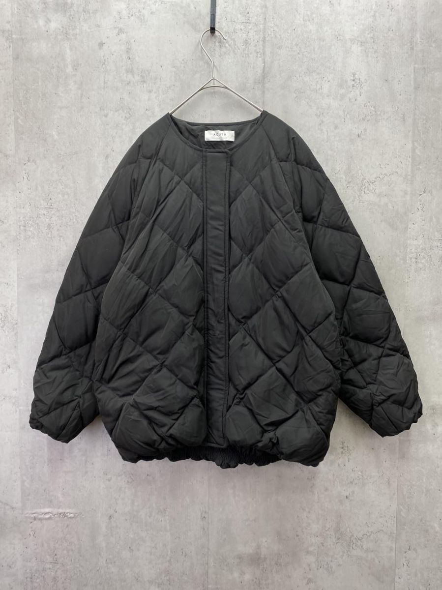 Acuta アクータ アーバンリサーチ ロングコクーンキルティングダウン 中綿 ジャケット sizeF|黒 ◆ ◎レディース