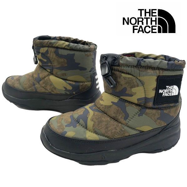 ザ ノース フェイス スノーブーツ キッズ 男の子 K ヌプシ ブーティ ロゴ ショート SE 滑りにくい ウインターブーツ 撥水 防寒 ジュニア 保温 ショートブーツ 雪靴 NFJ52281