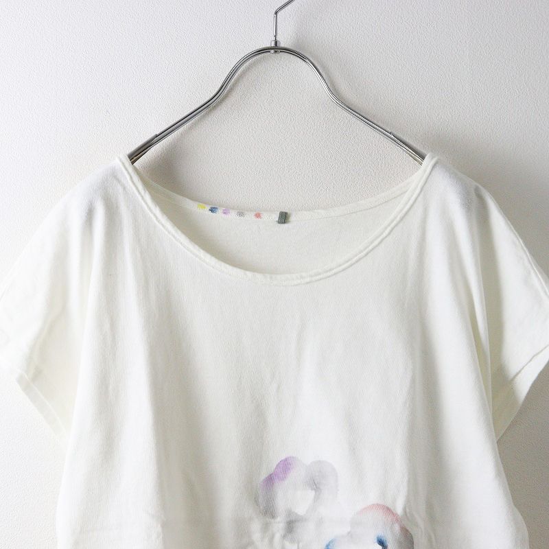 パラスパレス pal'las palace 花模様柄染 コットン フレンチスリーブ