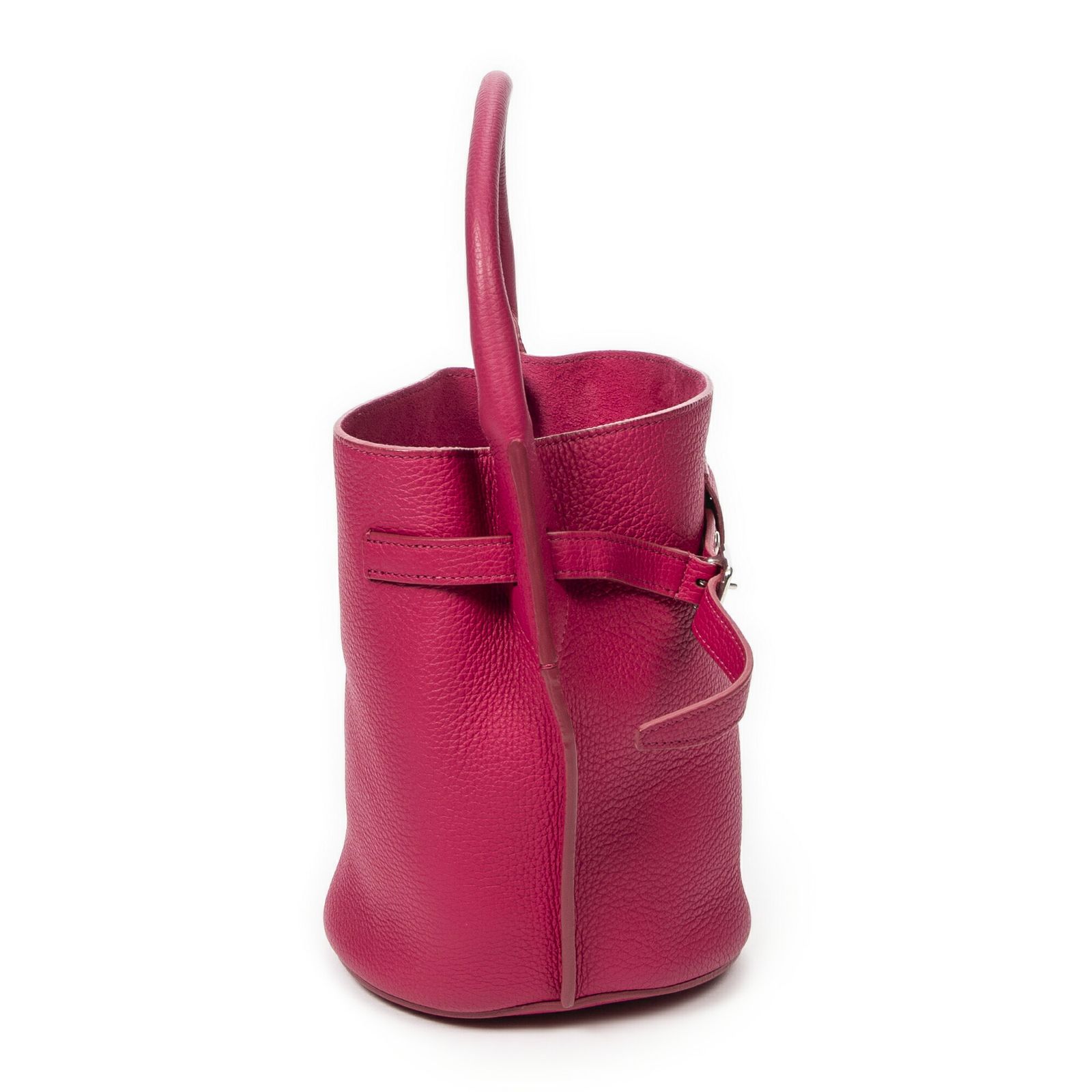 CELINE セリーヌナノビッグバッグバケットフューシャピンクグレインカーフスキンレザーA