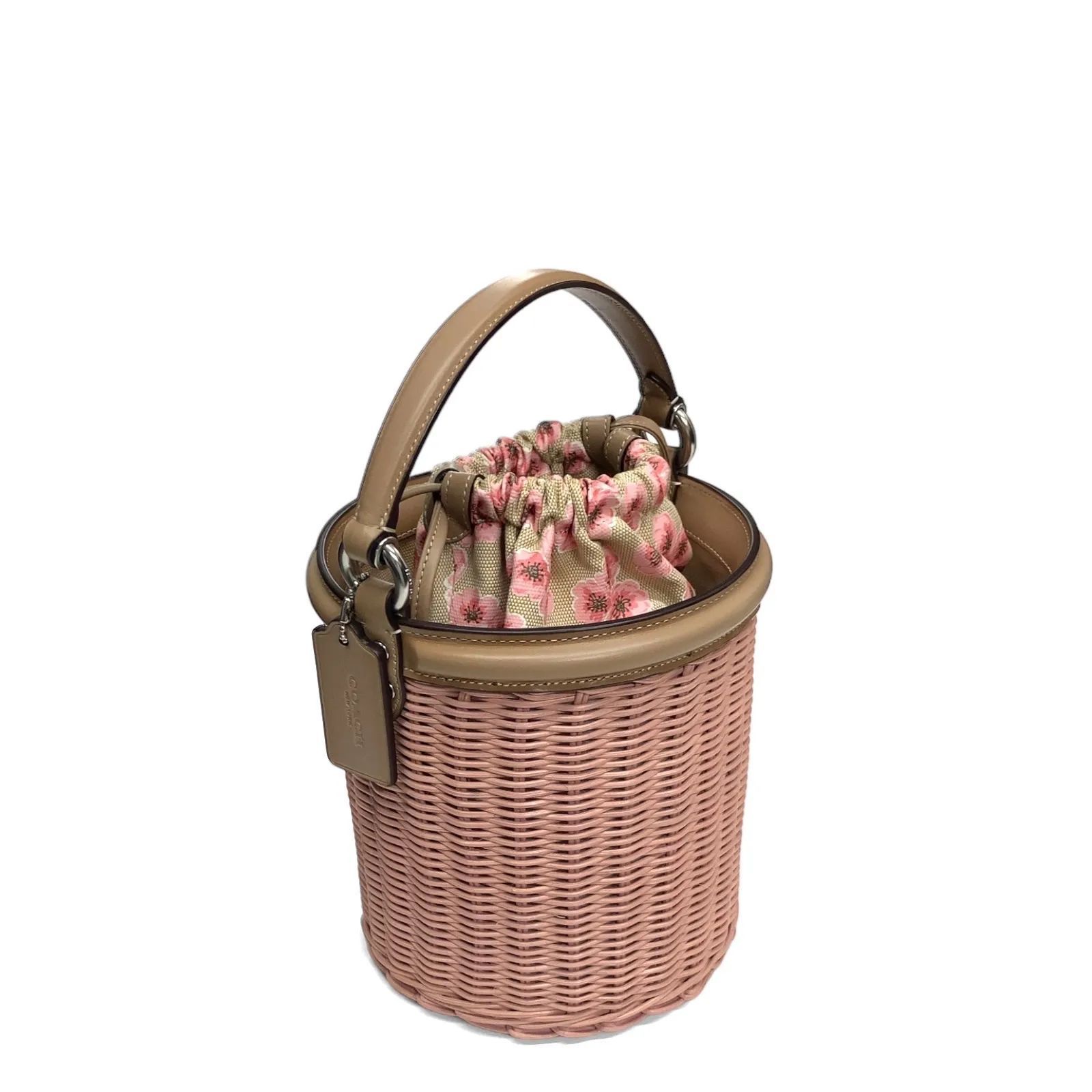 新品・未使用 COACH チェリーブロッサム 日本限定 桜 巾着 かごバッグ
